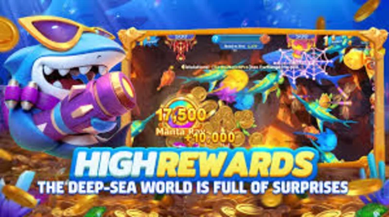 Giao diện chính của Ocean Shooter với đồ họa đẹp mắt.