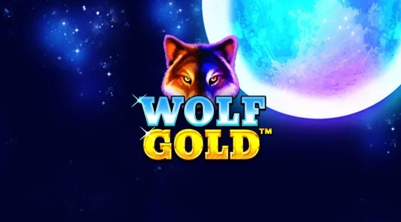 Giao diện chính của Wolf Gold với khung cảnh hoang dã Bắc Mỹ.