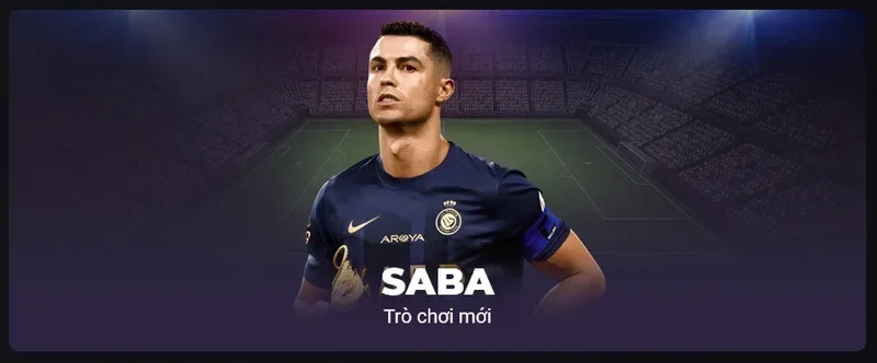 Giao diện trang chủ của cược thể thao Saba với danh sách các trận đấu đang diễn ra.