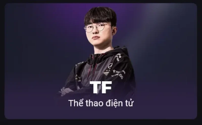 Giao diện cược thể thao TF với danh sách các trận đấu và tỷ lệ kèo đang diễn ra.