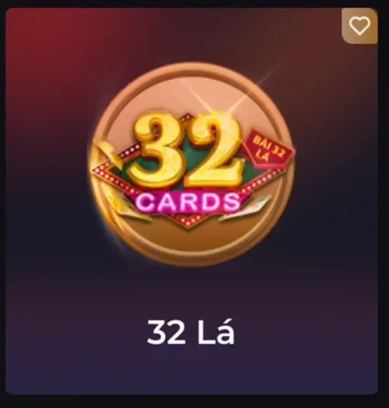 Hình ảnh một bàn chơi game bài 32 lá trực tuyến